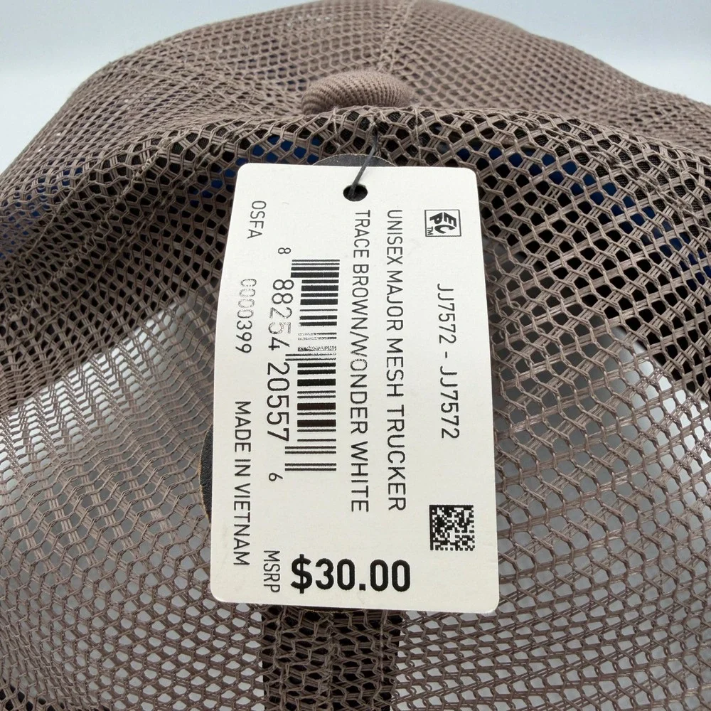 Adidas Originals Trucker Hat Mens OSFA Trace Brown Major Mesh Laurel Rope Cap - Picture 7 of 10